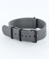 Nylon Watch Strap Asphalt Grey (PVD)