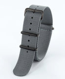 Nylon Watch Strap Asphalt Grey (PVD)